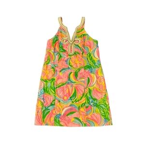Lilly Pulitzer Tessa Shift Dress - Size 10 - Pink/Green/Blue